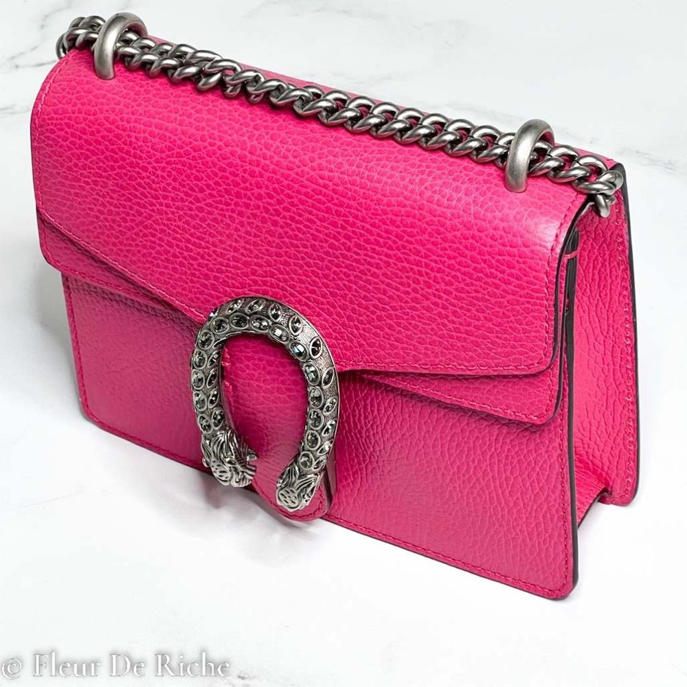 💛SOLD🖤 Gucci Dionysus Small Pink Shoulder Bag - Picture 1 of 5